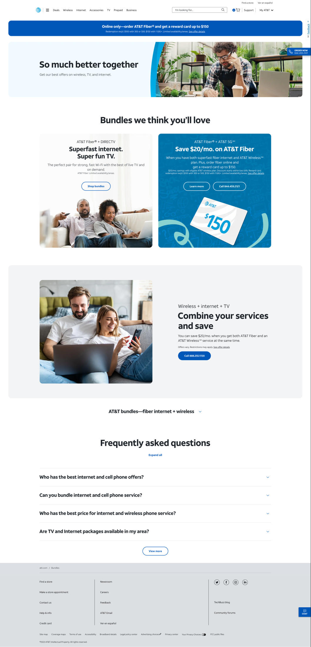 Before: the existing Bundles page, a static grid of curated offer cards, the same for every visitor