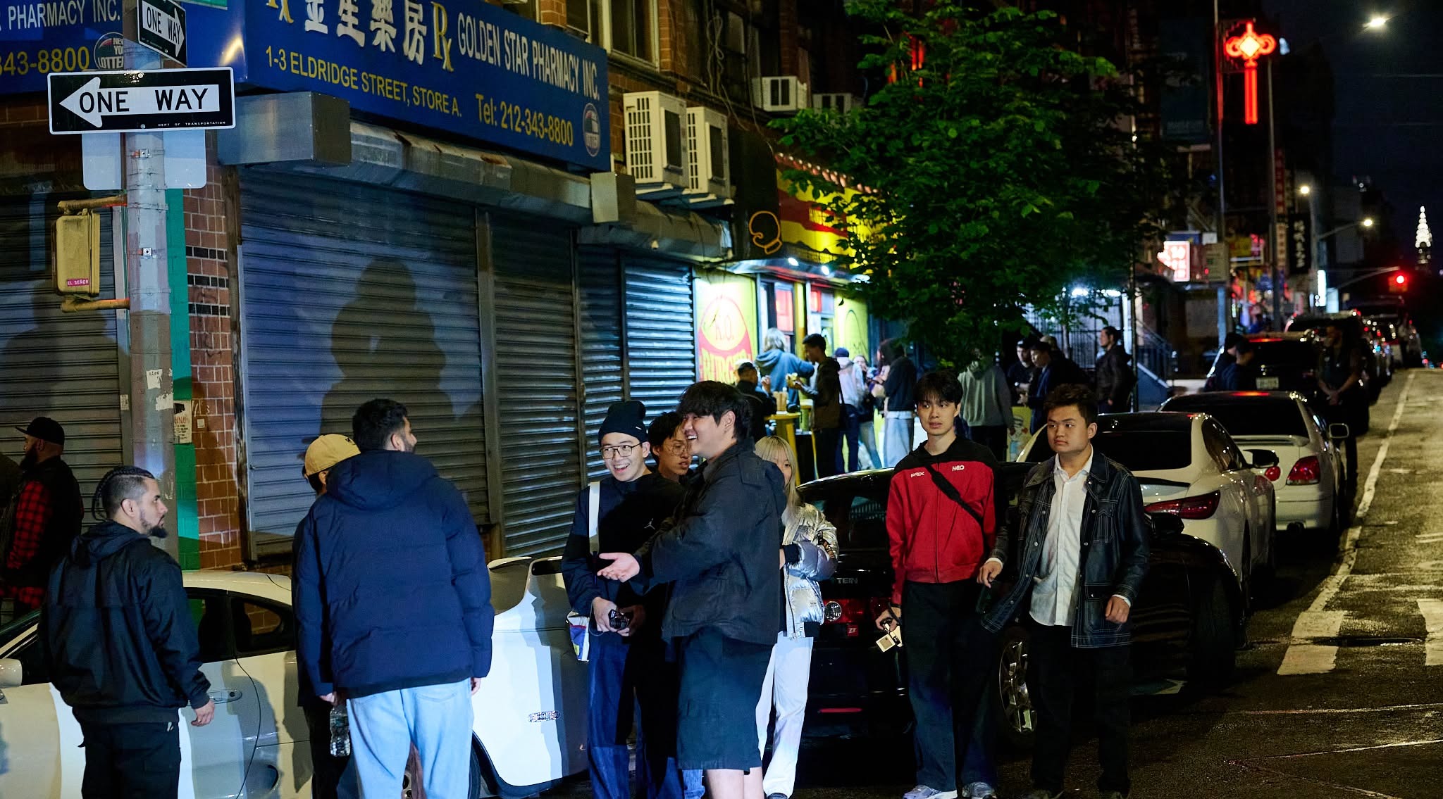 The event space on a Chinatown night