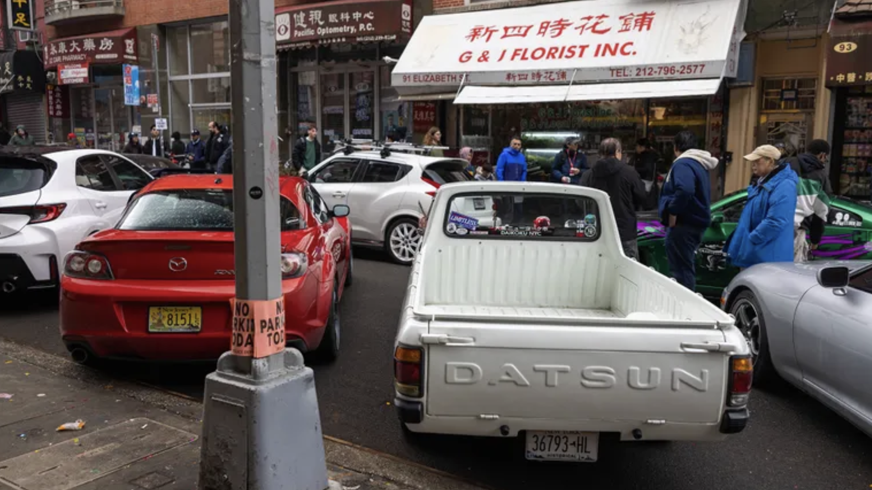 A Daikoku NYC-registered Datsun in the lineup