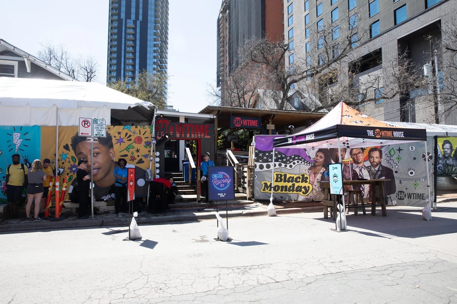 The Showtime House at Clive Bar, Rainey Street, Austin, March 2019